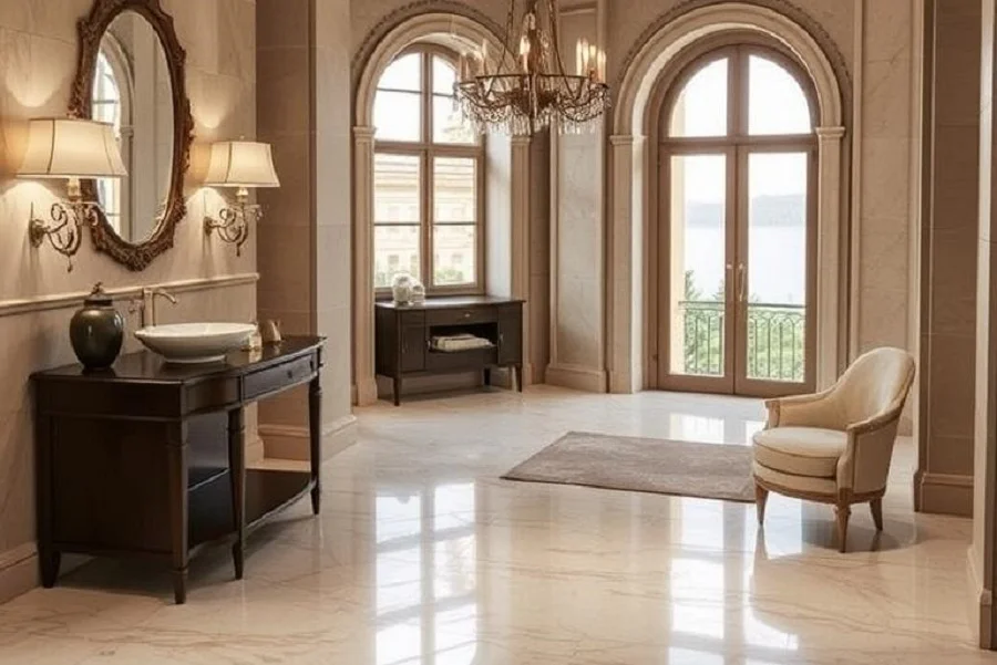 Marble and travertine flooring in Spain