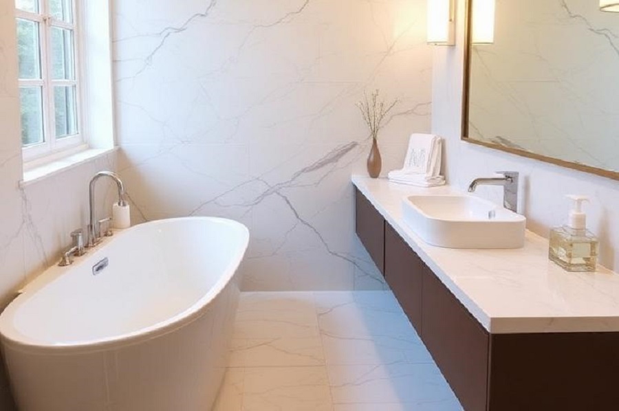 The Principles of Creating a Cohesive Marble Bathroom