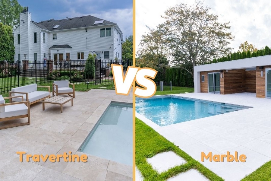Travertine vs. Marble