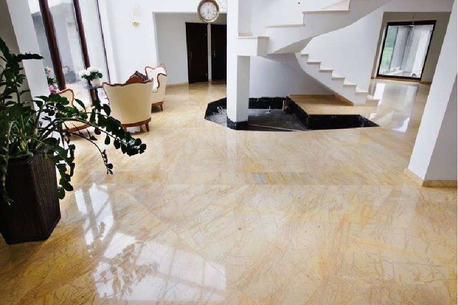 Piso de mármol para casas españolas