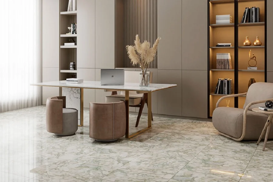 Light-Colored Marble in Small Spaces