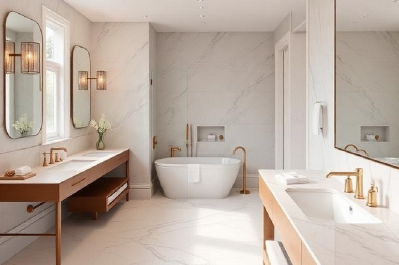 Matching bathtubs, washbasins,