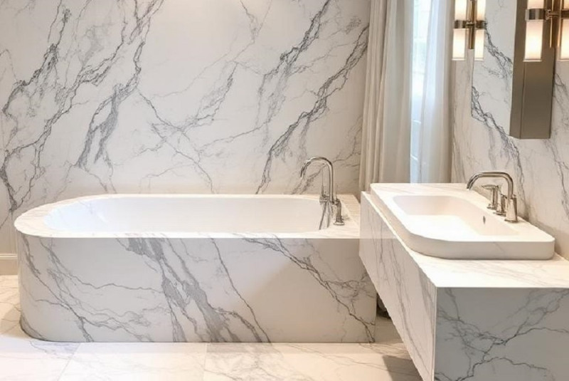 Bathtub and washbasin